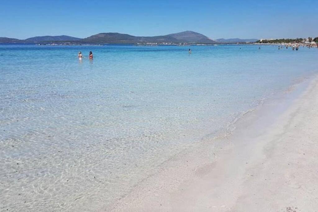 Lido Beach Apartments, Nuovi E Moderni, Vicino Alla Spiaggia Alghero Bagian luar foto